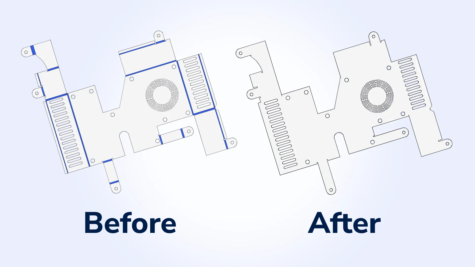  Control of bend lines in drawings for sheet metal