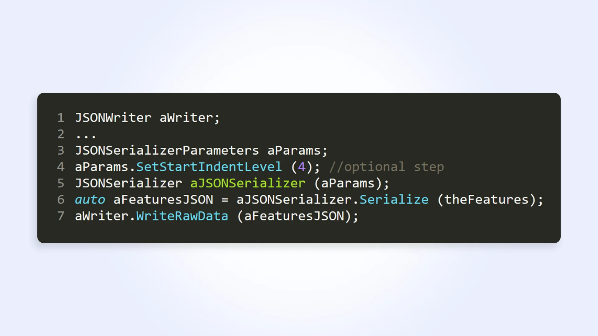 New API Utilities::JSONSerializer New API Utilities::JSONSerializer