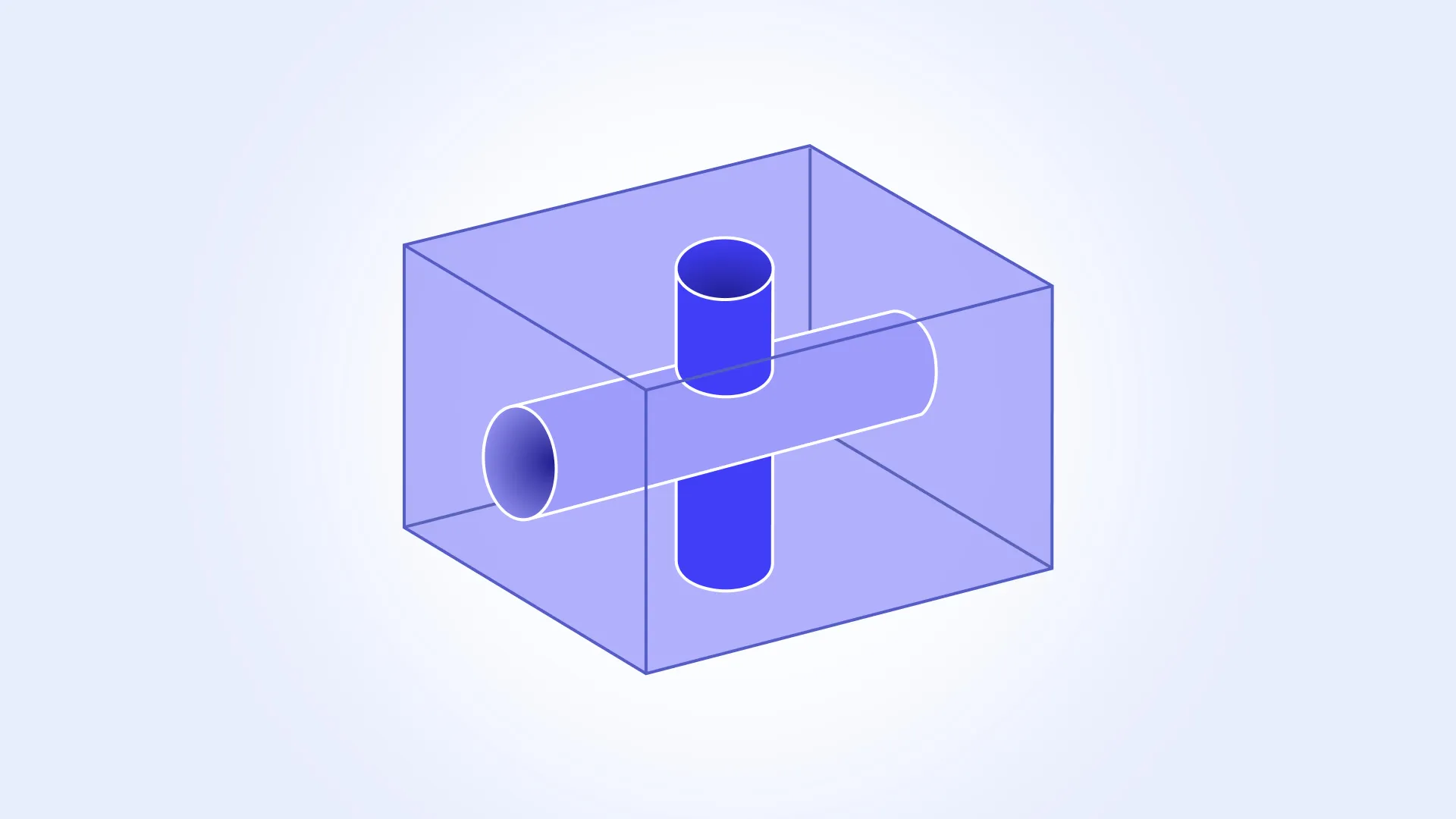 Improved depth calculation for holes interrupted by intersecting geometry
