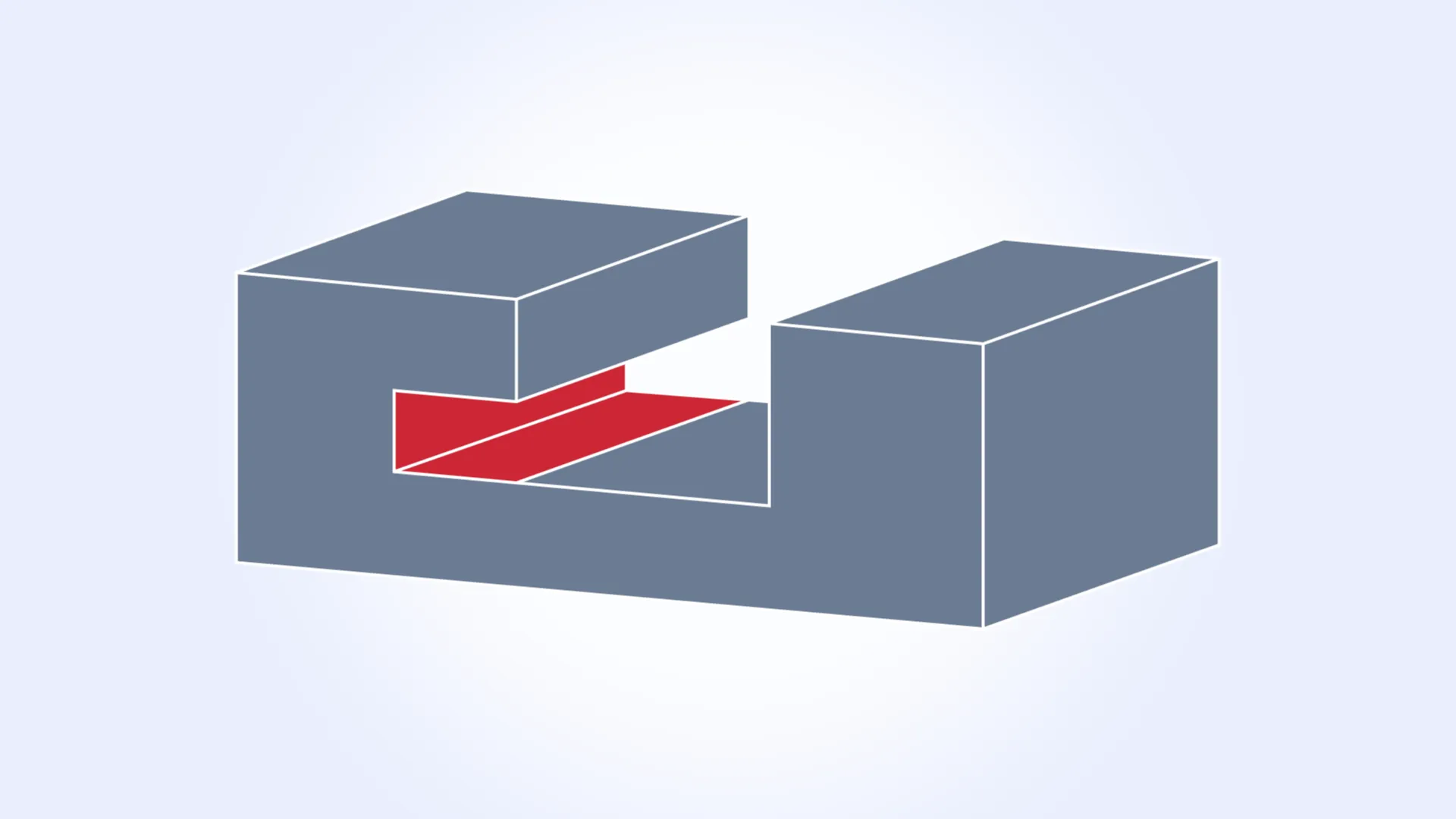 Undercuts unreachable by standard tools (CNC machining) Undercuts unreachable by standard tools (CNC machining)
