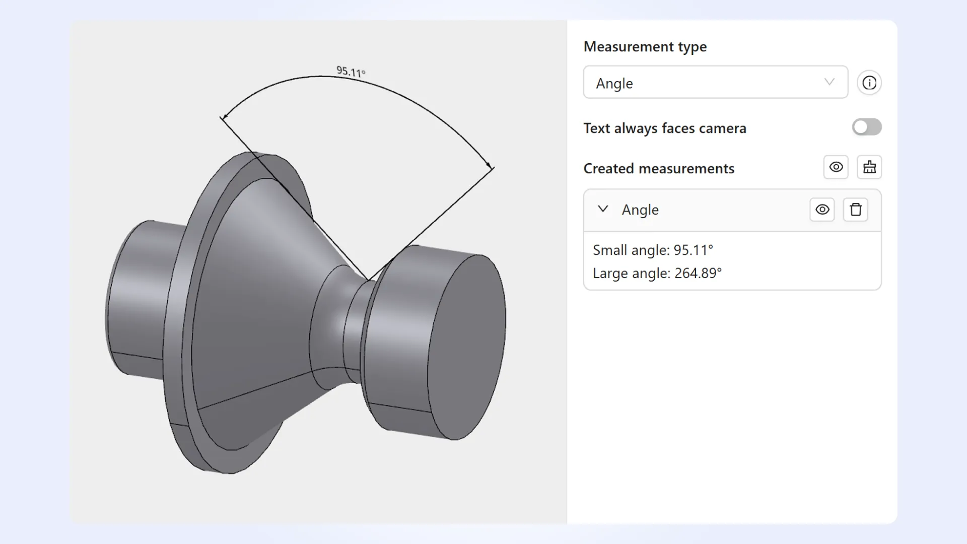 Three-point angle measurement in MTK Web