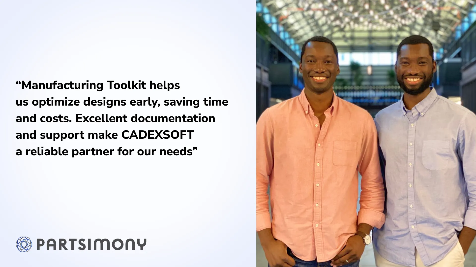  Partsimony is changing the game in hardware manufacturing with Manufacturing Toolkit and CAD Exchanger SDK