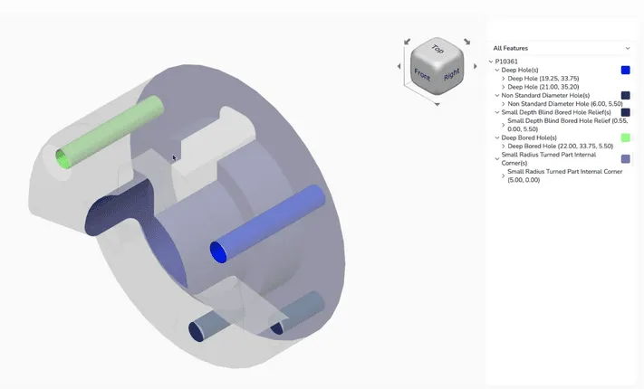 Visualizing DFM Results in 3D / app.partsimony.com