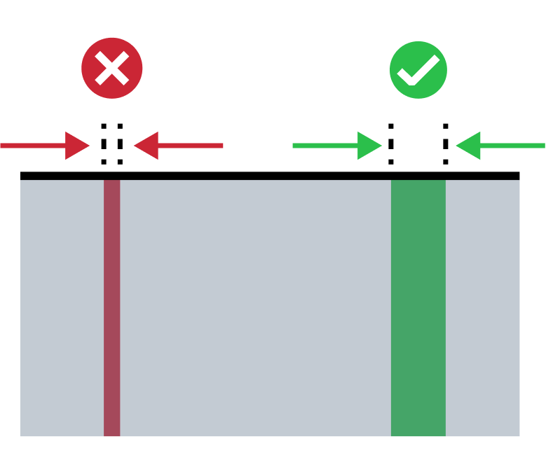 Small hole diameter