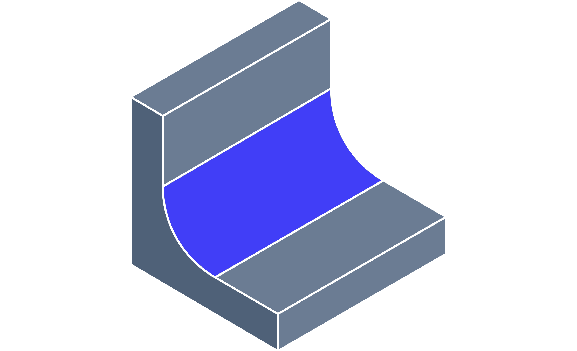 Concave fillet edge milling face