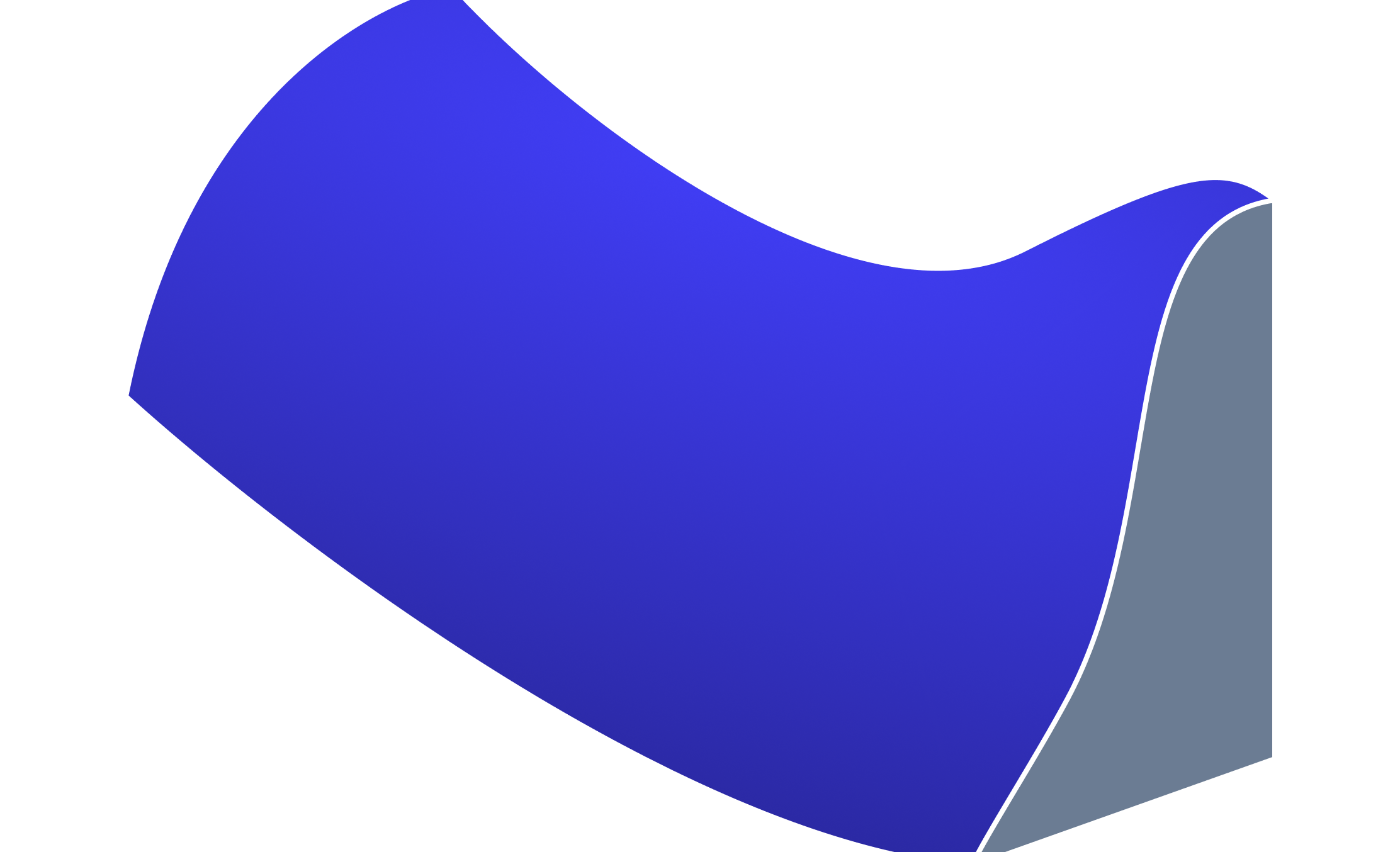 Curved milled face