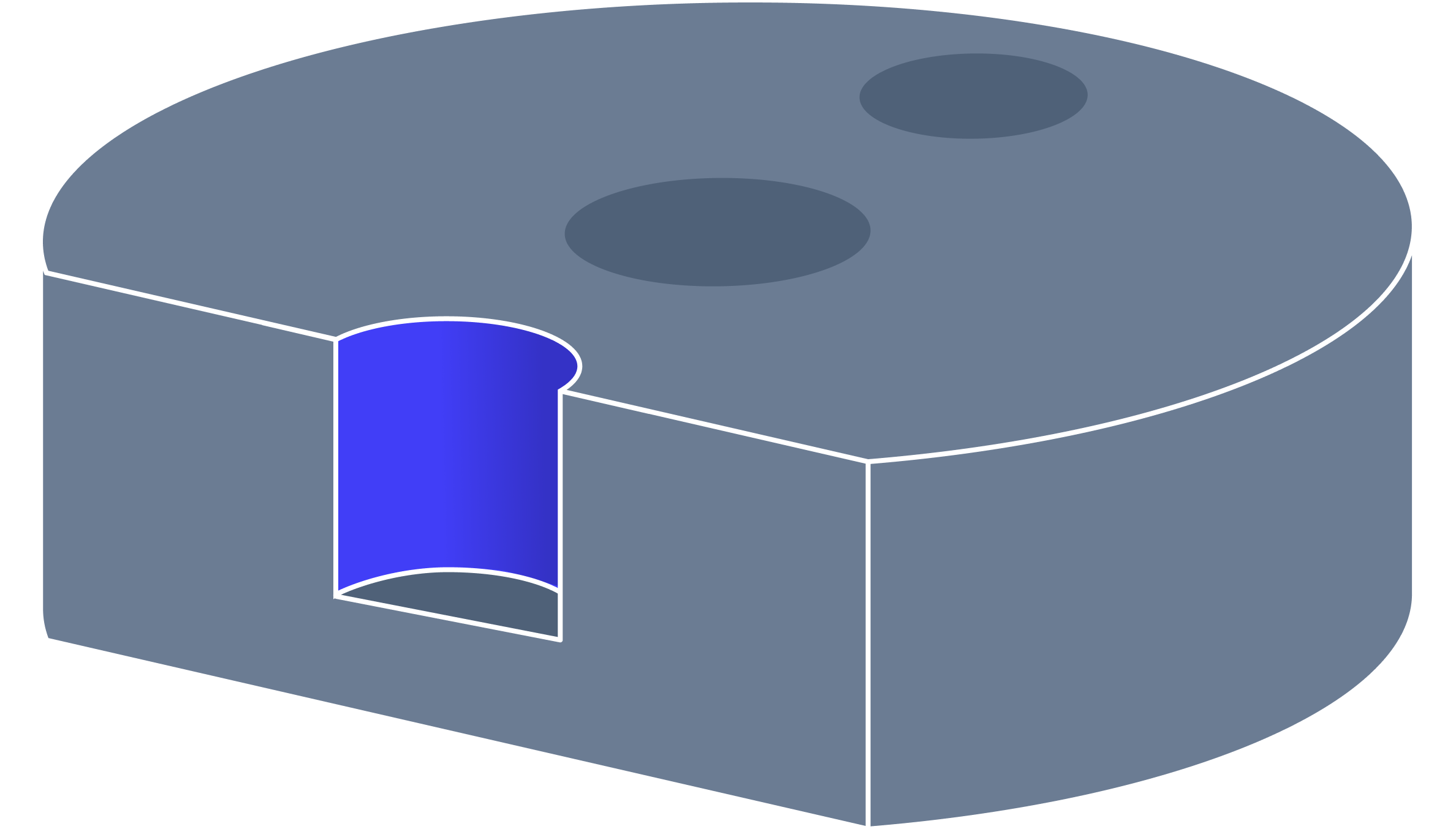 Flat bottom hole