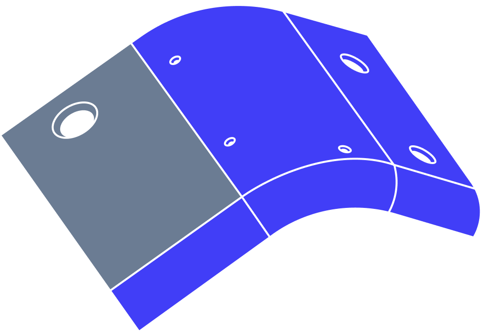 Curved bend